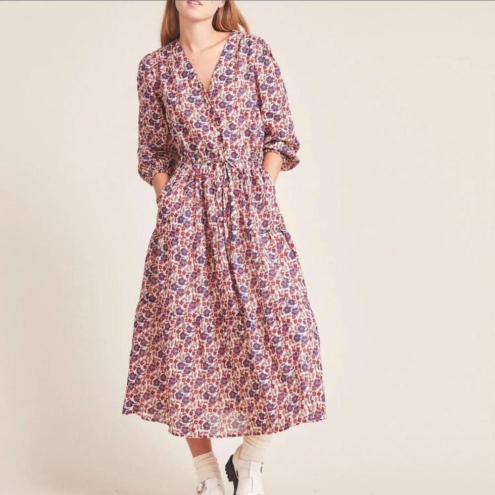 Trovata Birds of Paradis Ainsley B Dress Perennial Floral